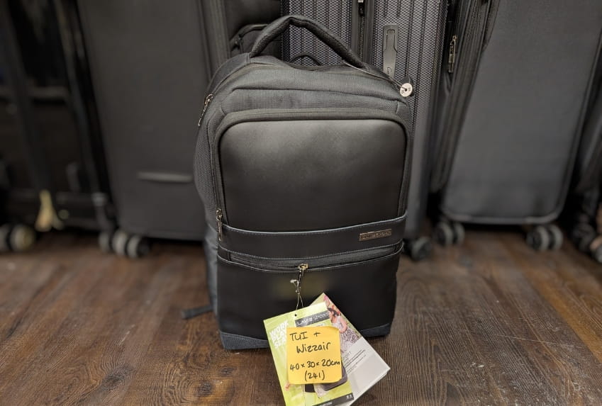 WizzAir underseat bag allowance