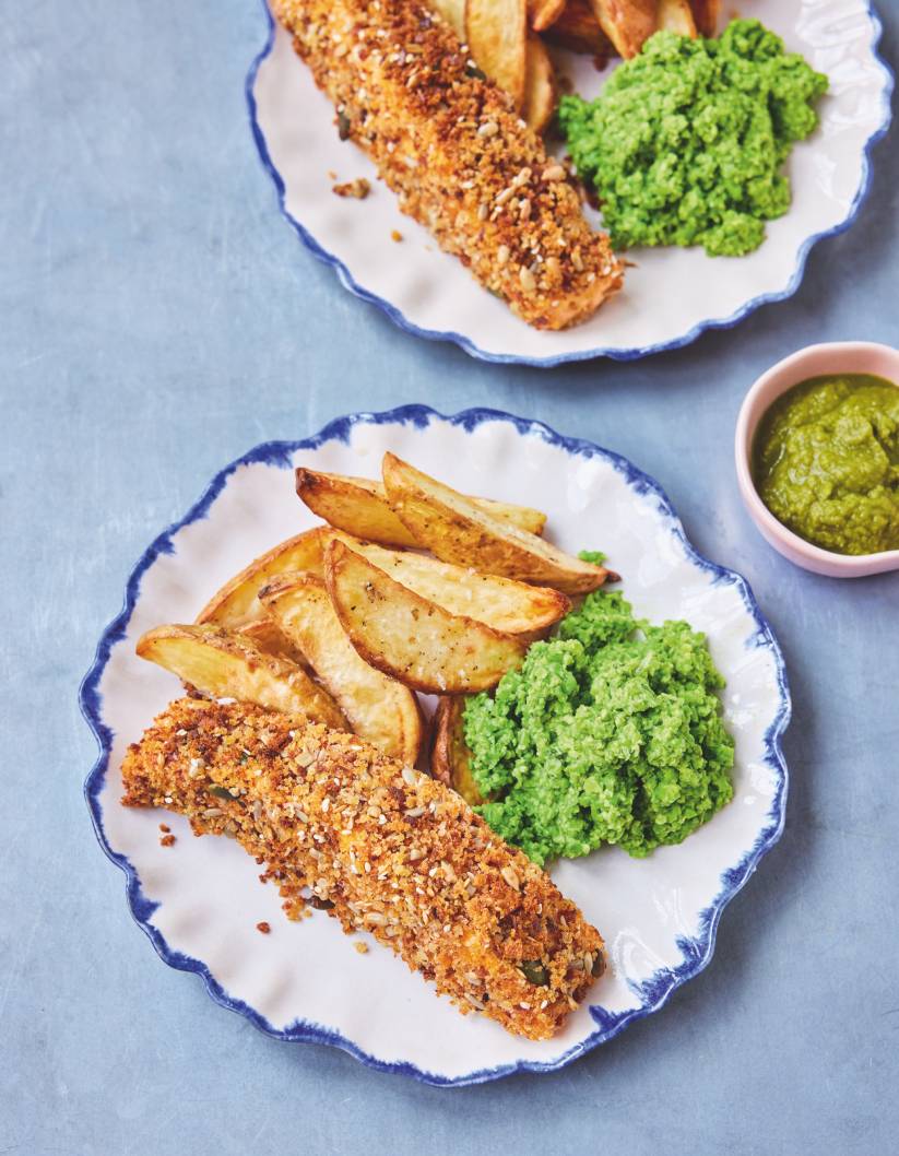 Jamie Oliver's posh fish and chips