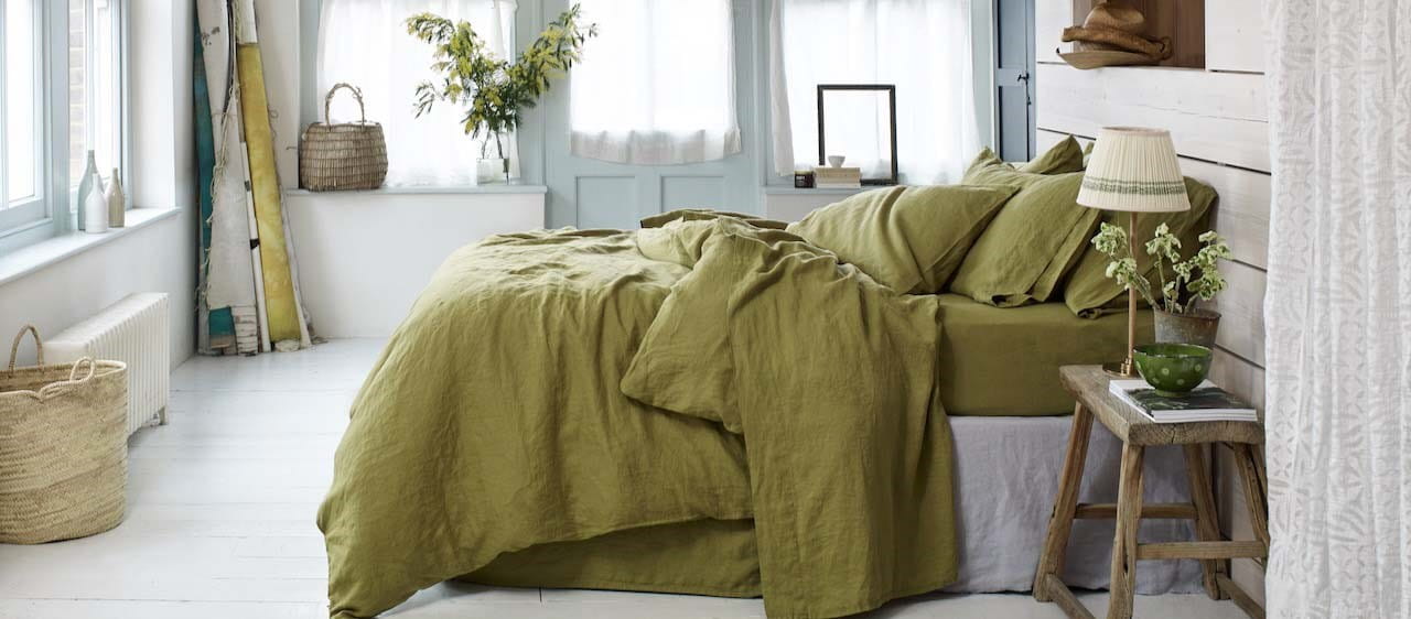 Piglet In Bed Botanical Green bedding