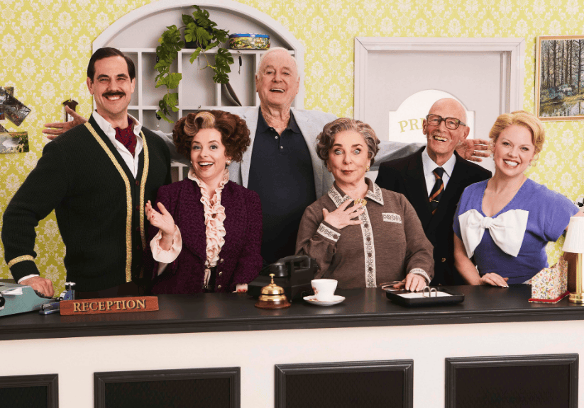 the new cast of Fawlty Towers including Helen Lederer