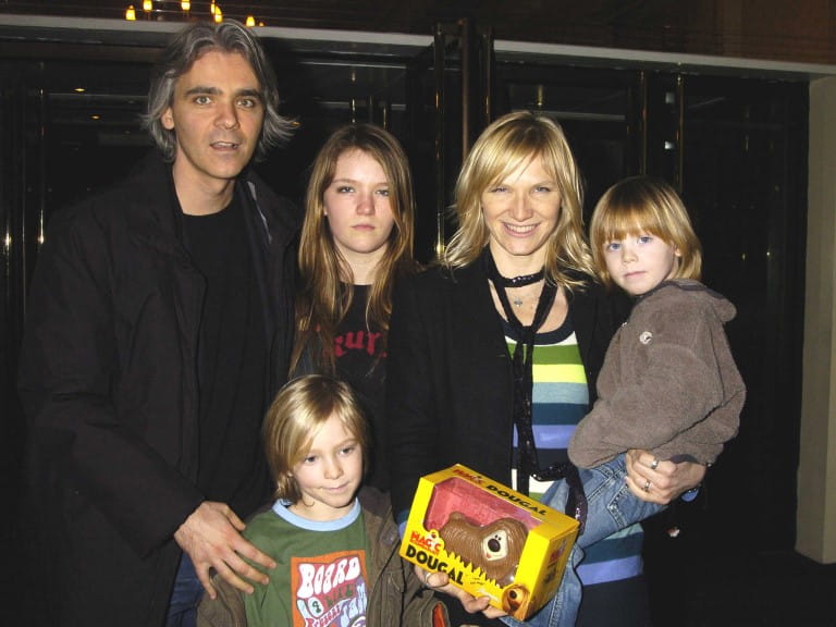 Jo Whiley with her family in 2005
