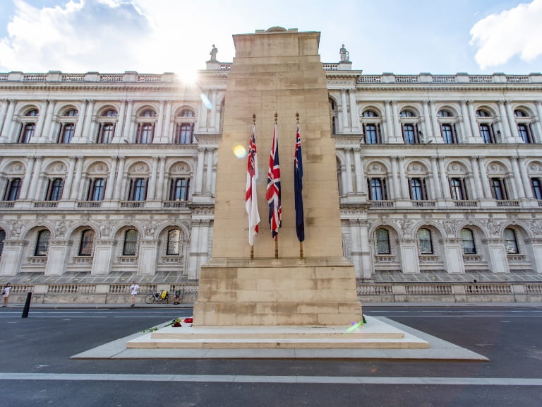 The Cenotaph in Whitehall, London