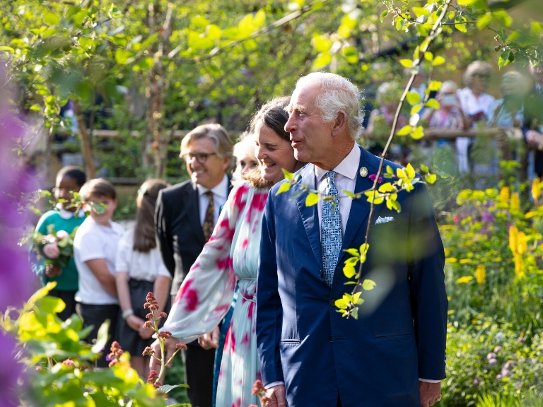 The King's royal visit to the Chelsea Flower Show