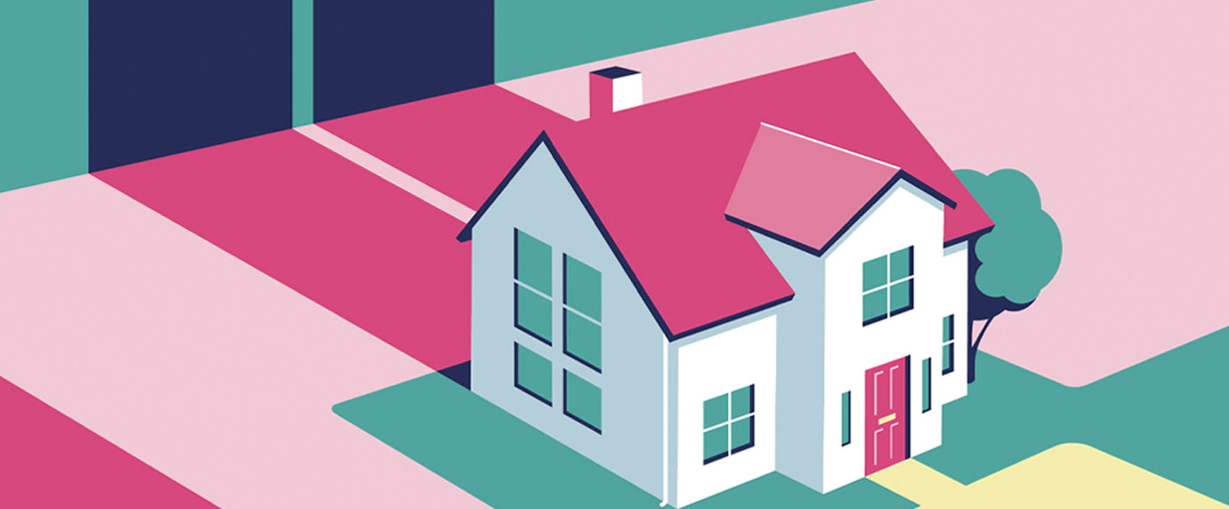 An illustration of a house