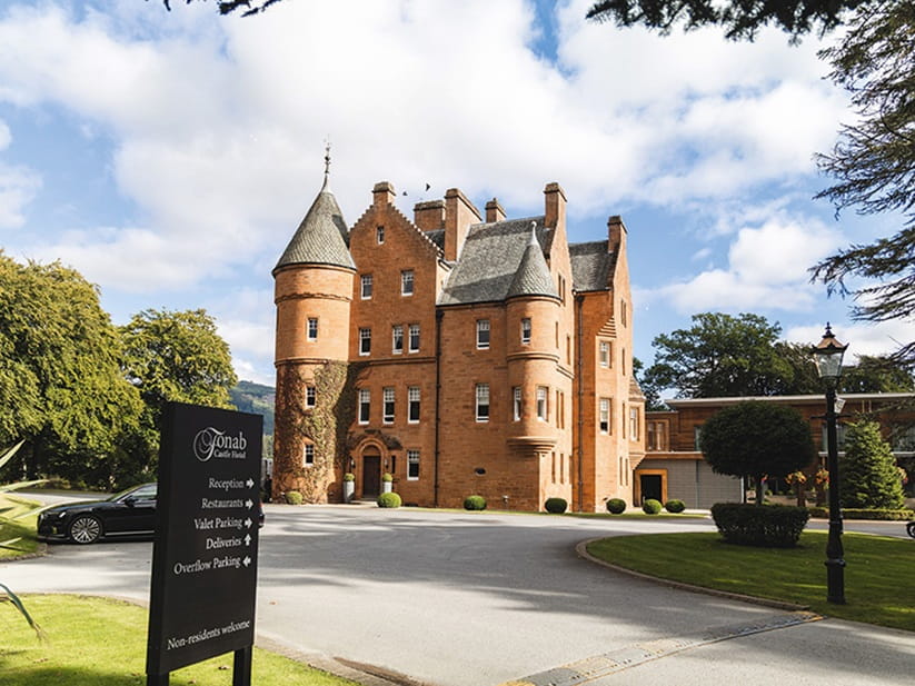 Exterior of Fonab Castle