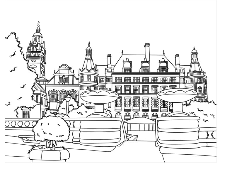 A page from one of their colouring books