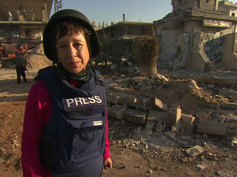 Lyse Doucet on location in Syria