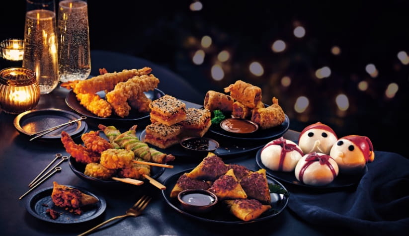 Aldi Asian Christmas food selection