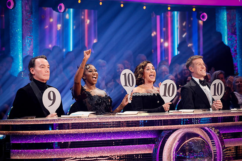 Shirley Ballas and the judges of Strictly Come Dancing
