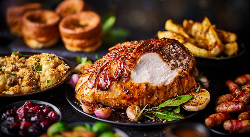 M and S maple glazed turkey crown
