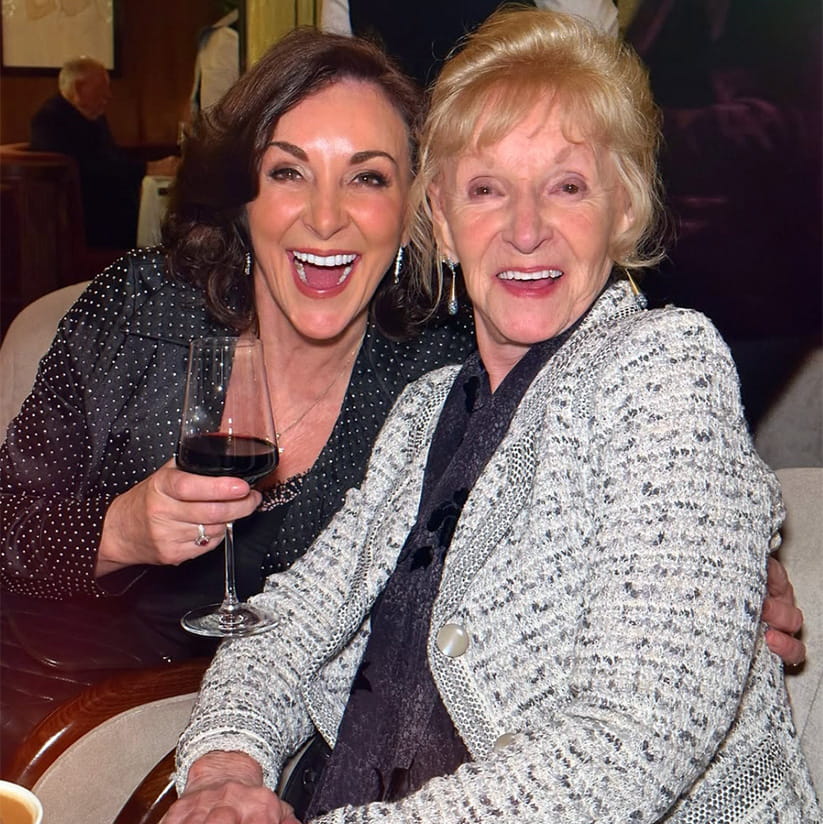Shirley Ballas with her mum