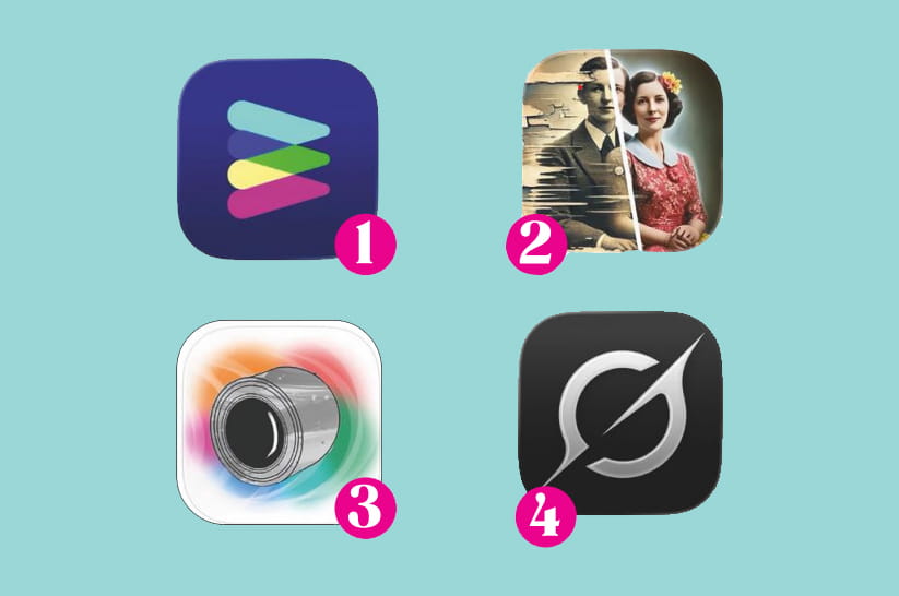 The logos of the mentioned apps