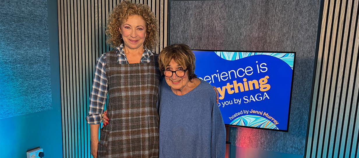 Alex Kingston and Jenni Murray