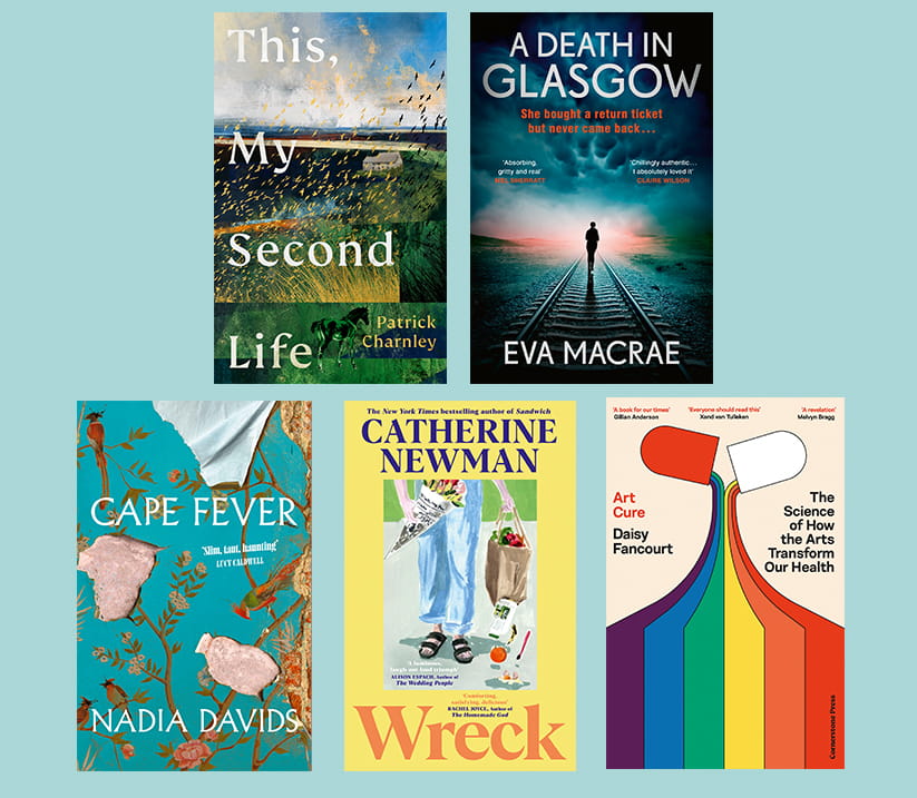 A montage of the mentioned books