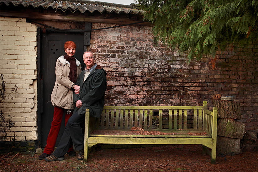 Carole with her original on-air husband Graham Blockey, who died in 2022.