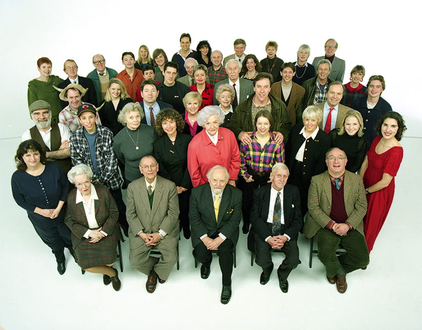 The Archers cast in January 1996