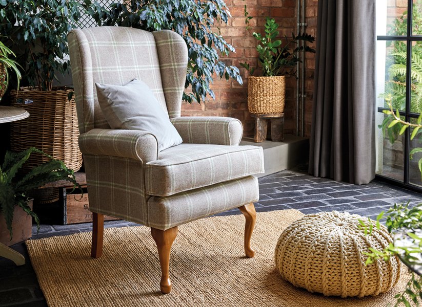 HSL Buckingham fireside chair in beige