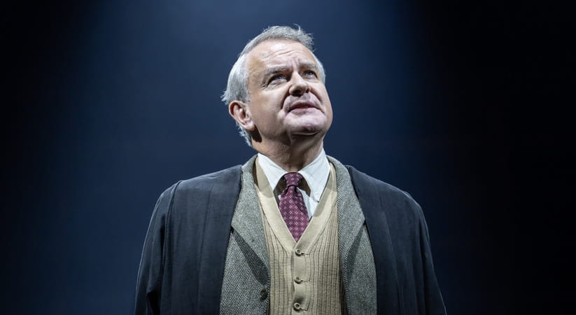 Close up of Hugh Bonneville starring in the stage show Shadowlands