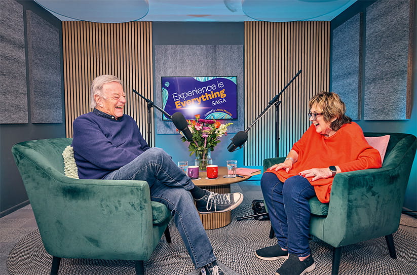 Dame Jenni Murray interviewing Tony Blackburn on the Experience is Everything podcast
