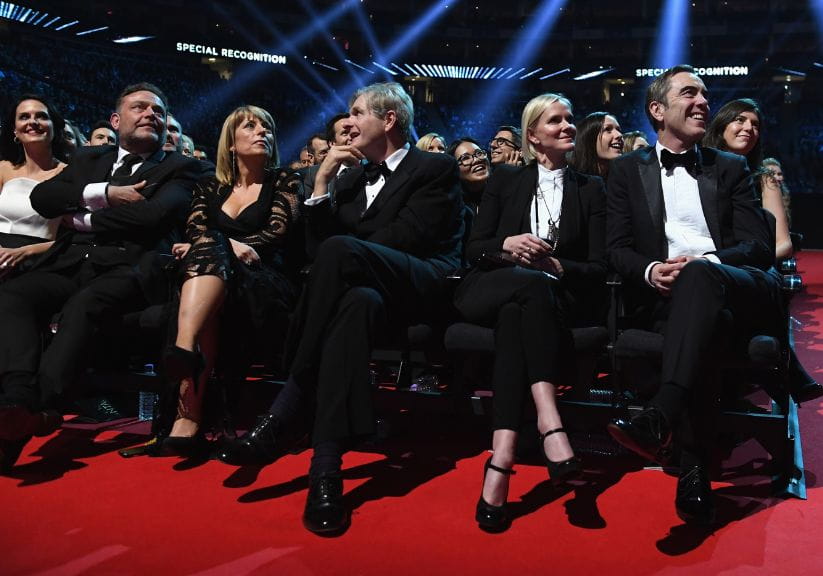 John Thomson with the cast of Cold Feet