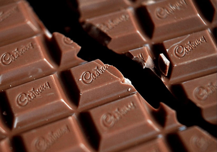 A bar of Cadbury's milk chocolate