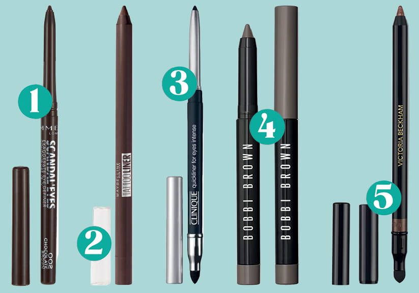 The mentioned products arranged side-by-side and numbered on a saga blue background