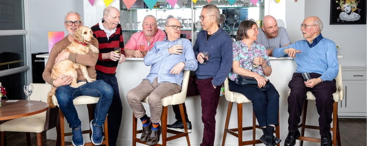 A group of residents at Tonic Housing