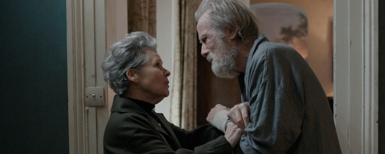 Imelda Staunton (left) and Bill Nighy (right) in & SONS 