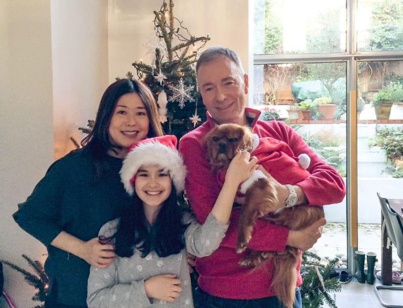 Stan in a group photo with Tony, Yuriko and Jasmine