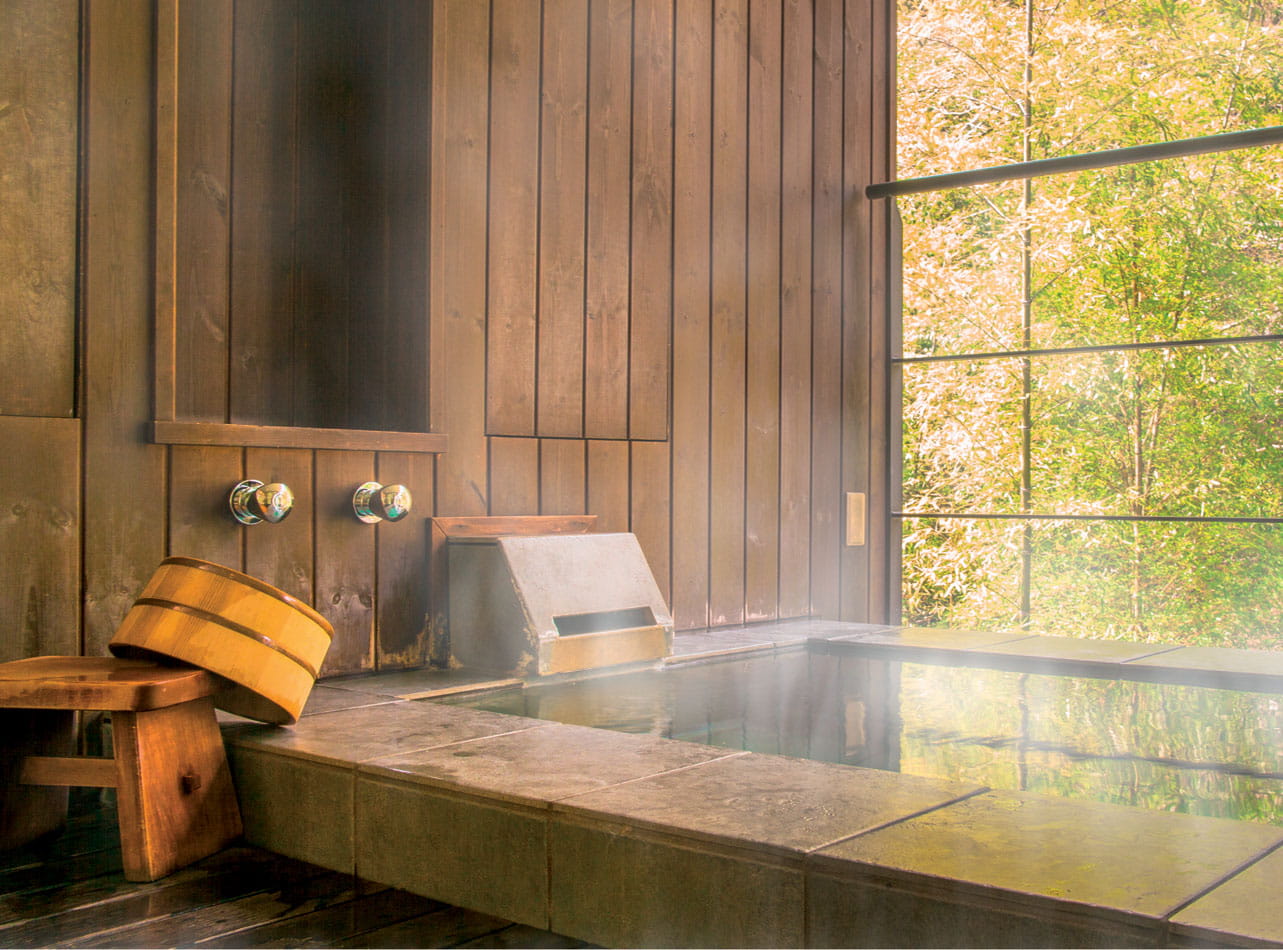 A steamy and relaxing bath in Japan