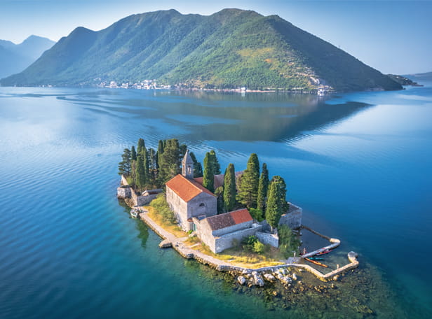 Aerial view of Montenegro