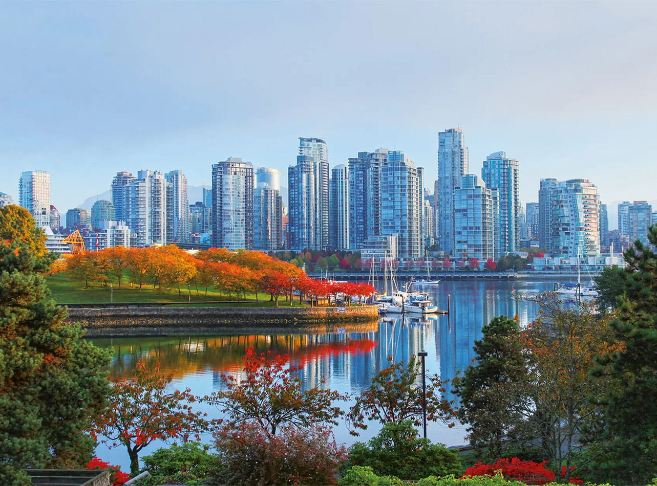 The Vancouver skyline