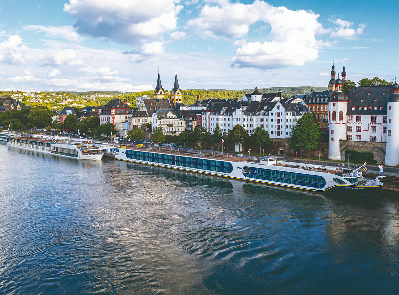 The Spirit of the Rhine at dock in Germany