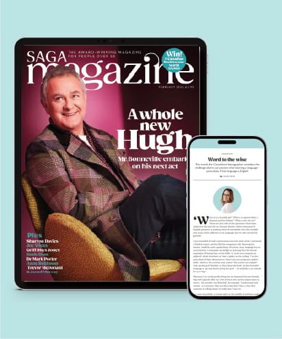 A phone and a tablet on a light blue background