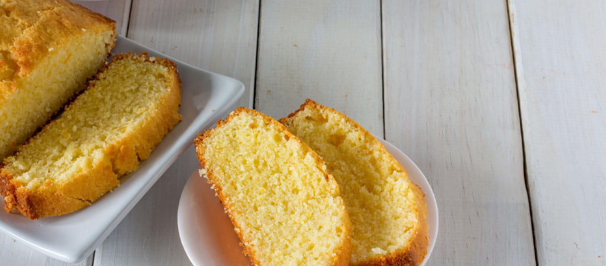 Slices of madeira cake