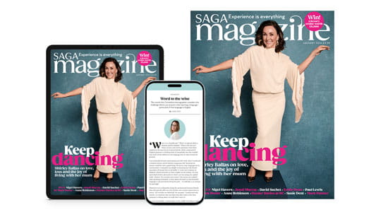 A tablet, a phone and a print magazine