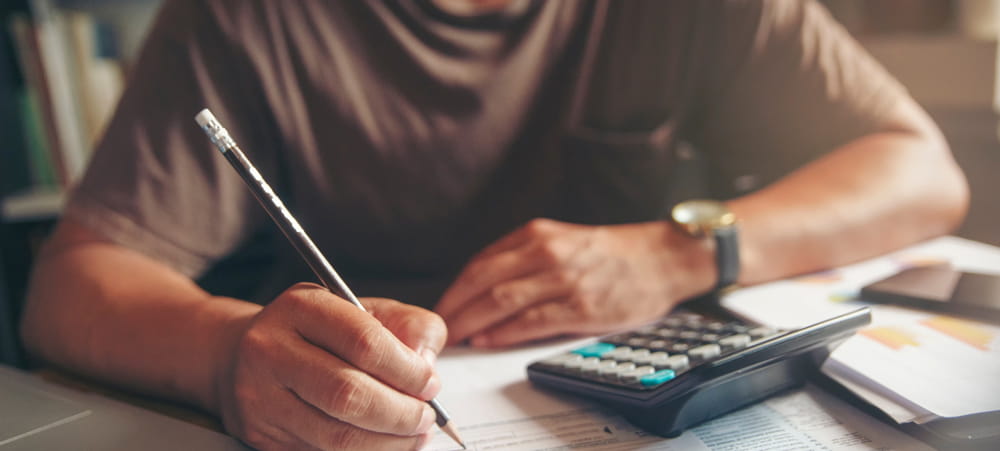 Some doing paperwork 