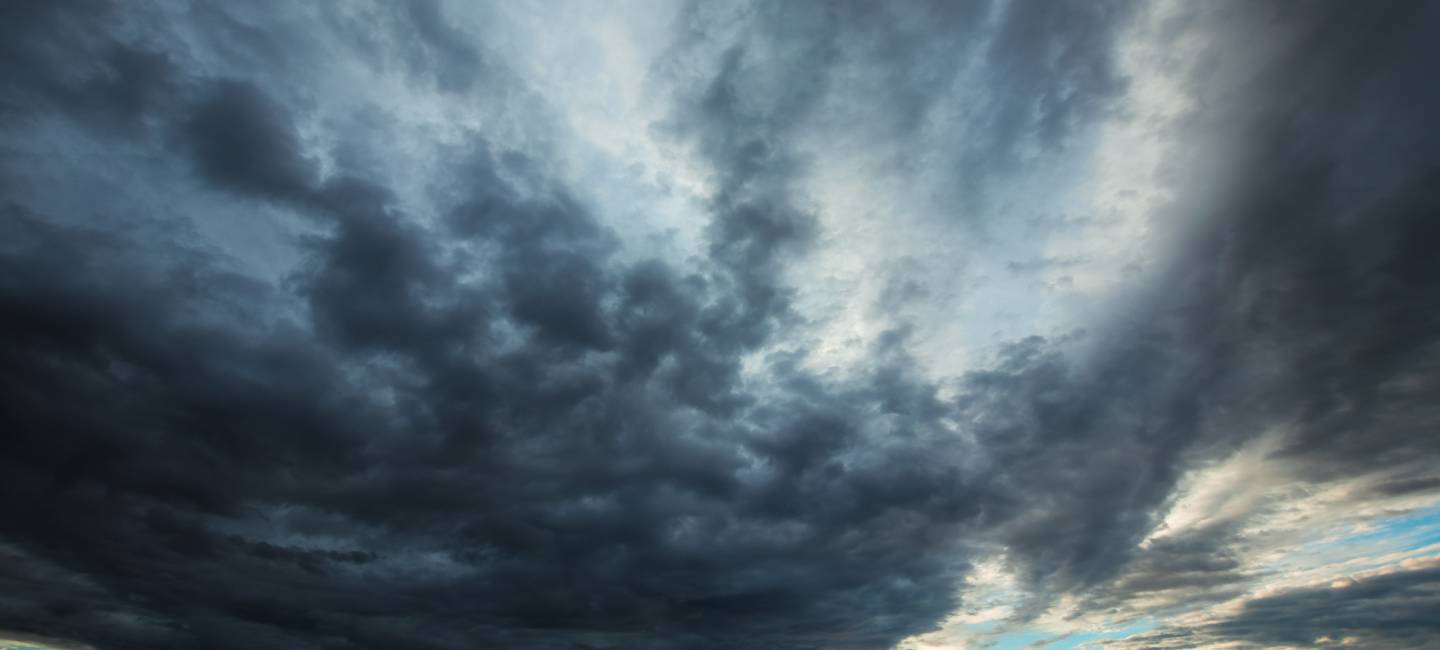 Dark, dramatic clouds, time before a storm