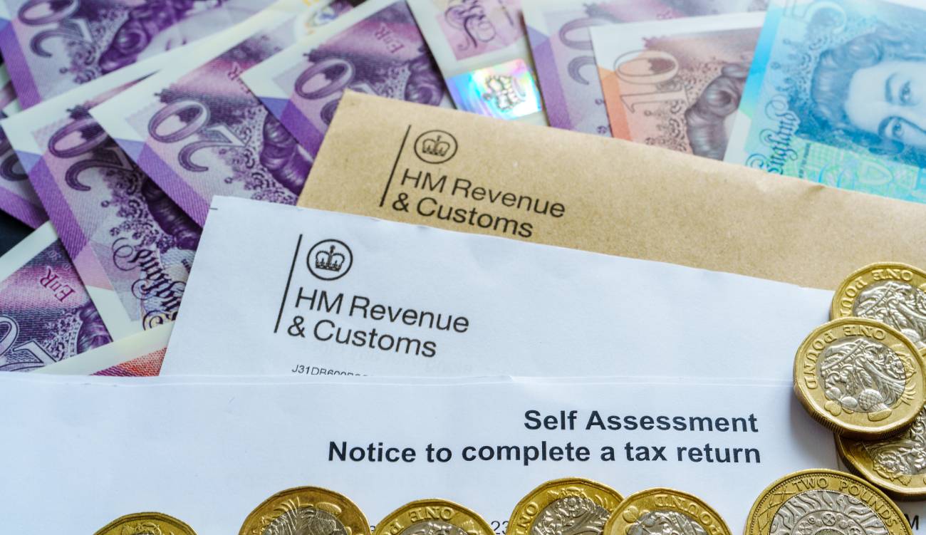 HM Revenue and Customs (HMRC) logos seen on the authentic HMRC tax related letters. 