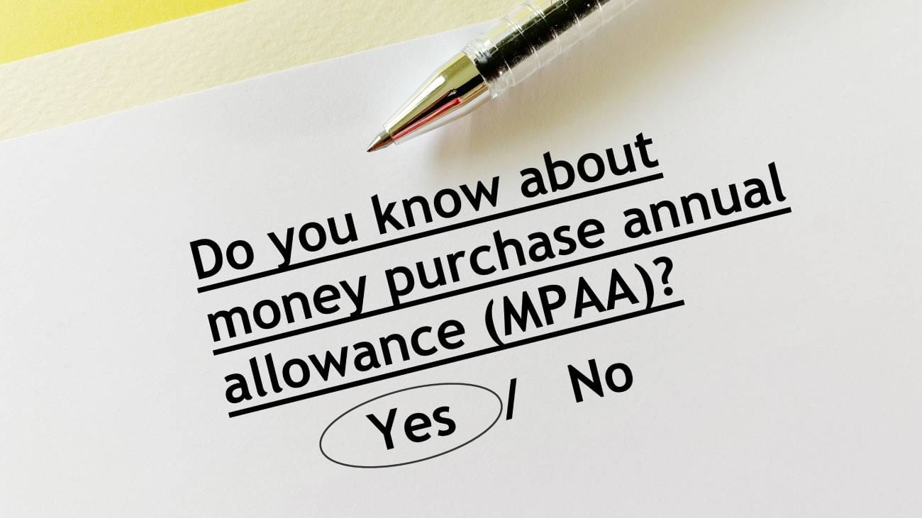 One person is answering question about retirement and pension. He knows about money purchase annual allowance (MPAA)